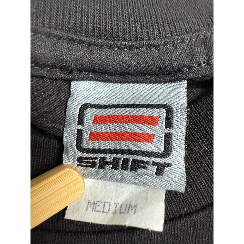 Shift Shirt Mens Medium Black Long Sleeve Moto MX‎ Logo Graphic Crewneck 00s - Picture 5 of 16